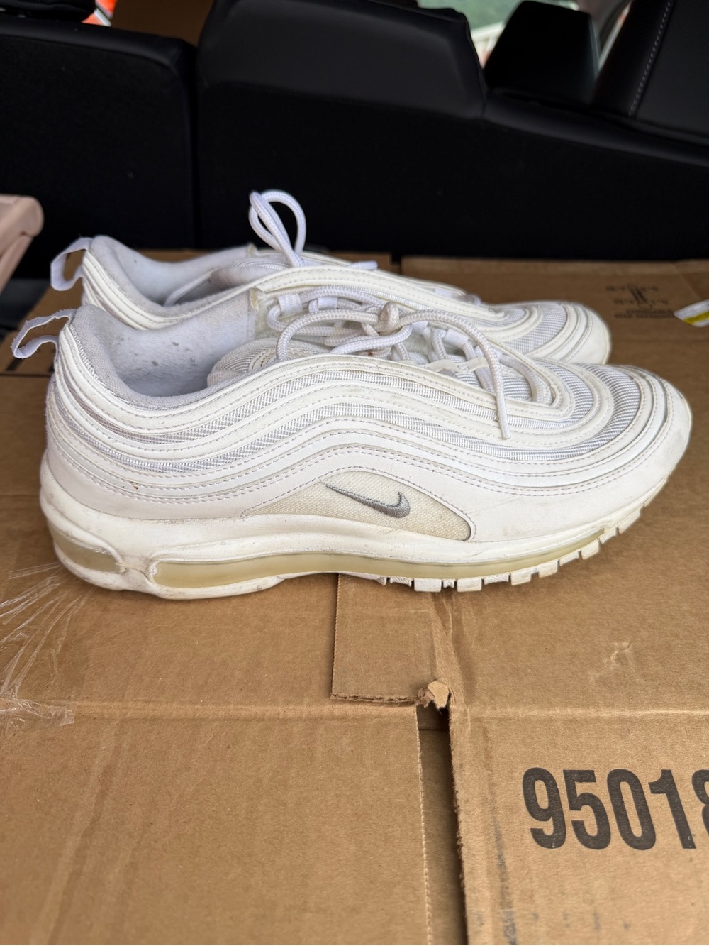 Nike Air Max 97 Triple White 921826-101 Men’s Size 10 White Sneakers